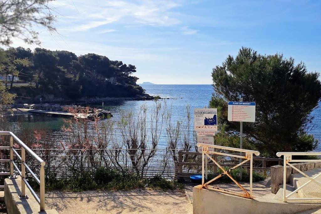 Magnifique T2 - Les Pieds Dans L'Eau Piscine/Plage Carry-le-Rouet Buitenkant foto